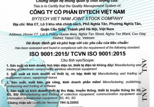 CHỨNG NHẬN ISO 9001:2015